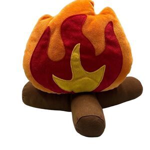 Orange & Brown Bonfire Plush Toy fire campfire